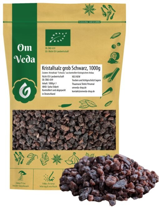 BIO Kristallsalz Grob Schwarz