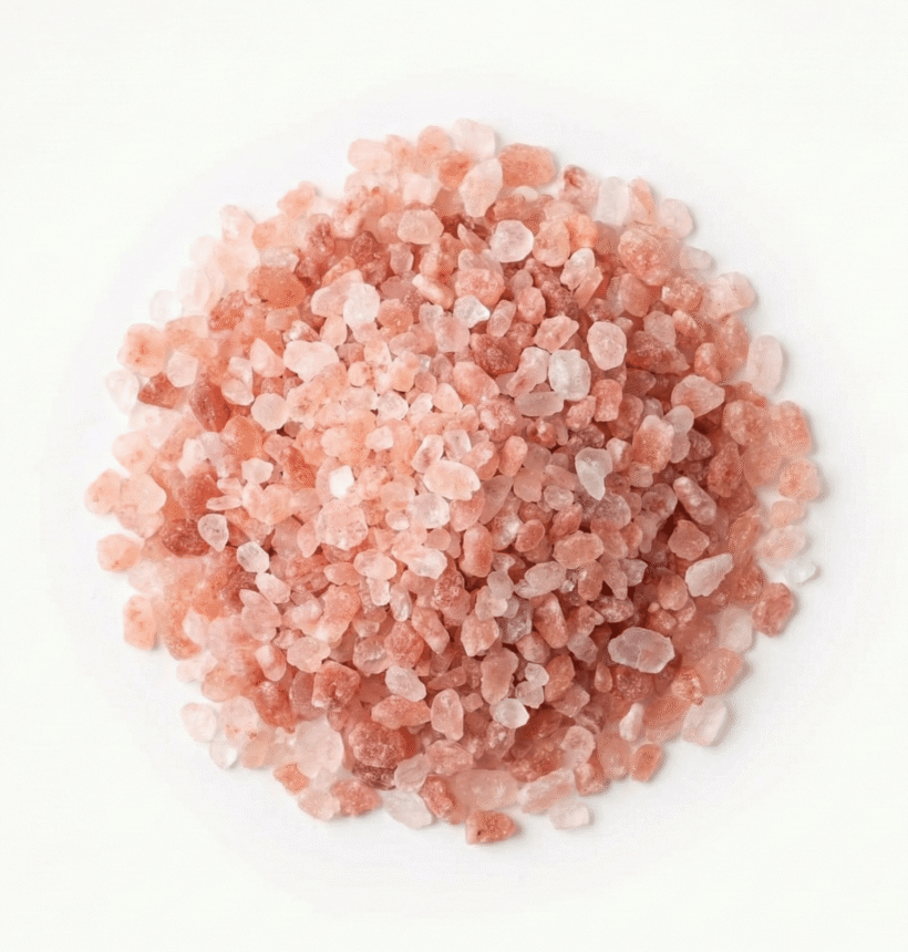 Rosa Salz von OmVeda zum Würzen von Gemüse, Kartoffeln, Reis und Salaten