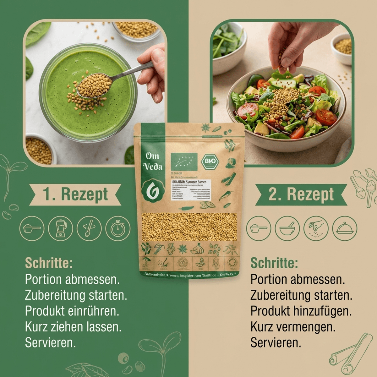 BIO Alfalfa Sprossensamen 5 Alfalfa Sprossensamen