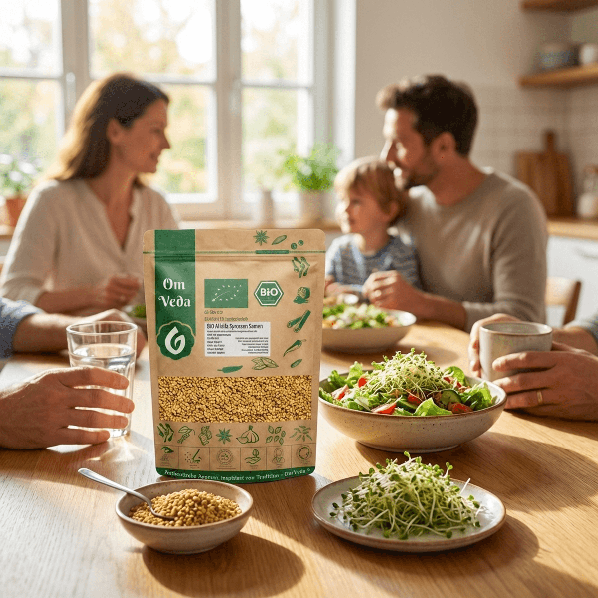 BIO Alfalfa Sprossensamen 6 Alfalfa Sprossensamen