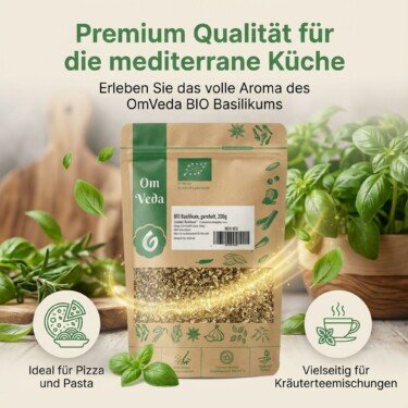 BIO Basilikum getrocknet gerebelt