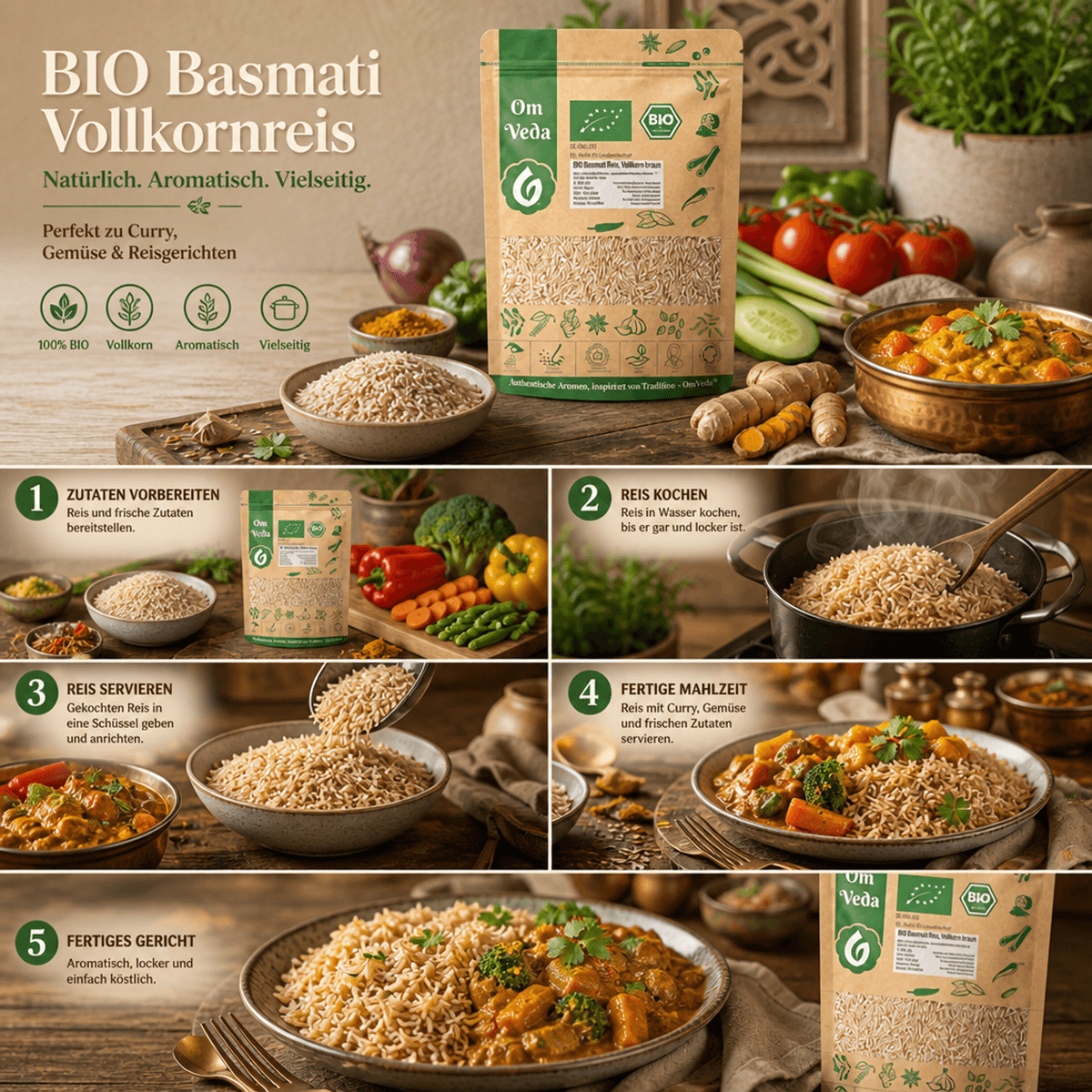 BIO Basmati Vollkornreis 12 Basmati Reis