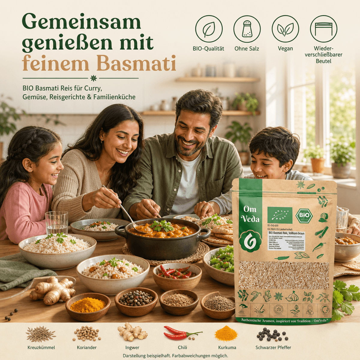 BIO Basmati Vollkornreis 14 Basmati Reis