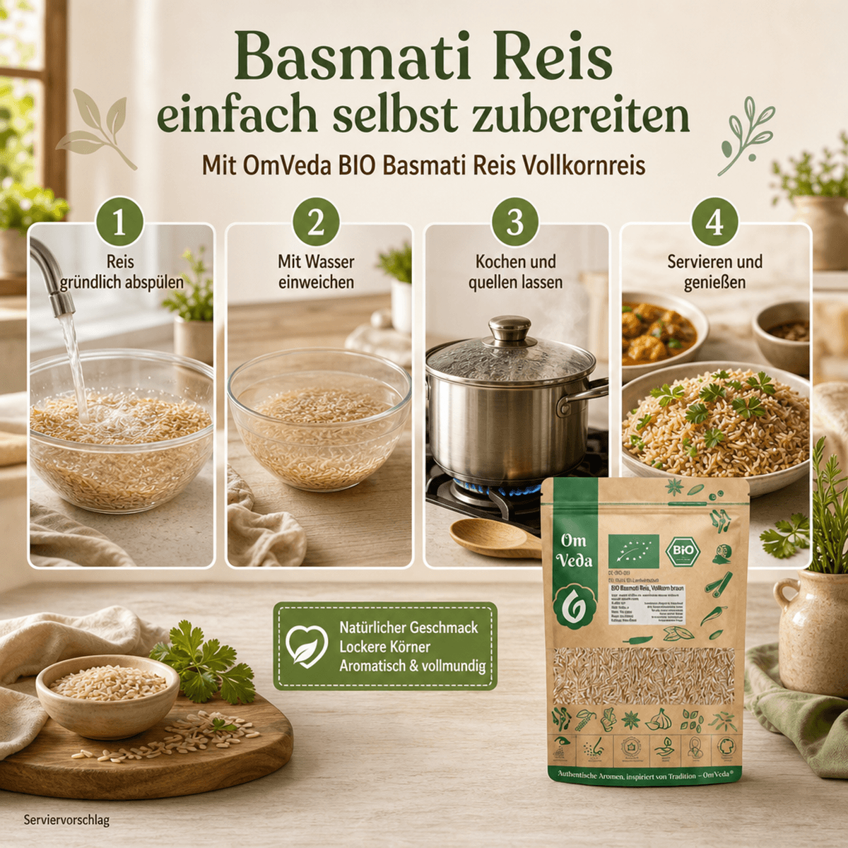 BIO Basmati Vollkornreis 6 Basmati Reis