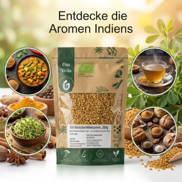 BIO Bockshornklee, Bockshornkleesamen Bockshornkleesaat Indisches Gewürz