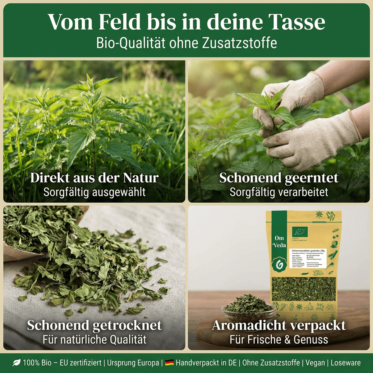 BIO Brennnesselblätter 3 BIO Brennnesselblätter Tee