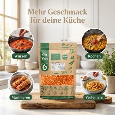 Chili geschrotet mit Saat