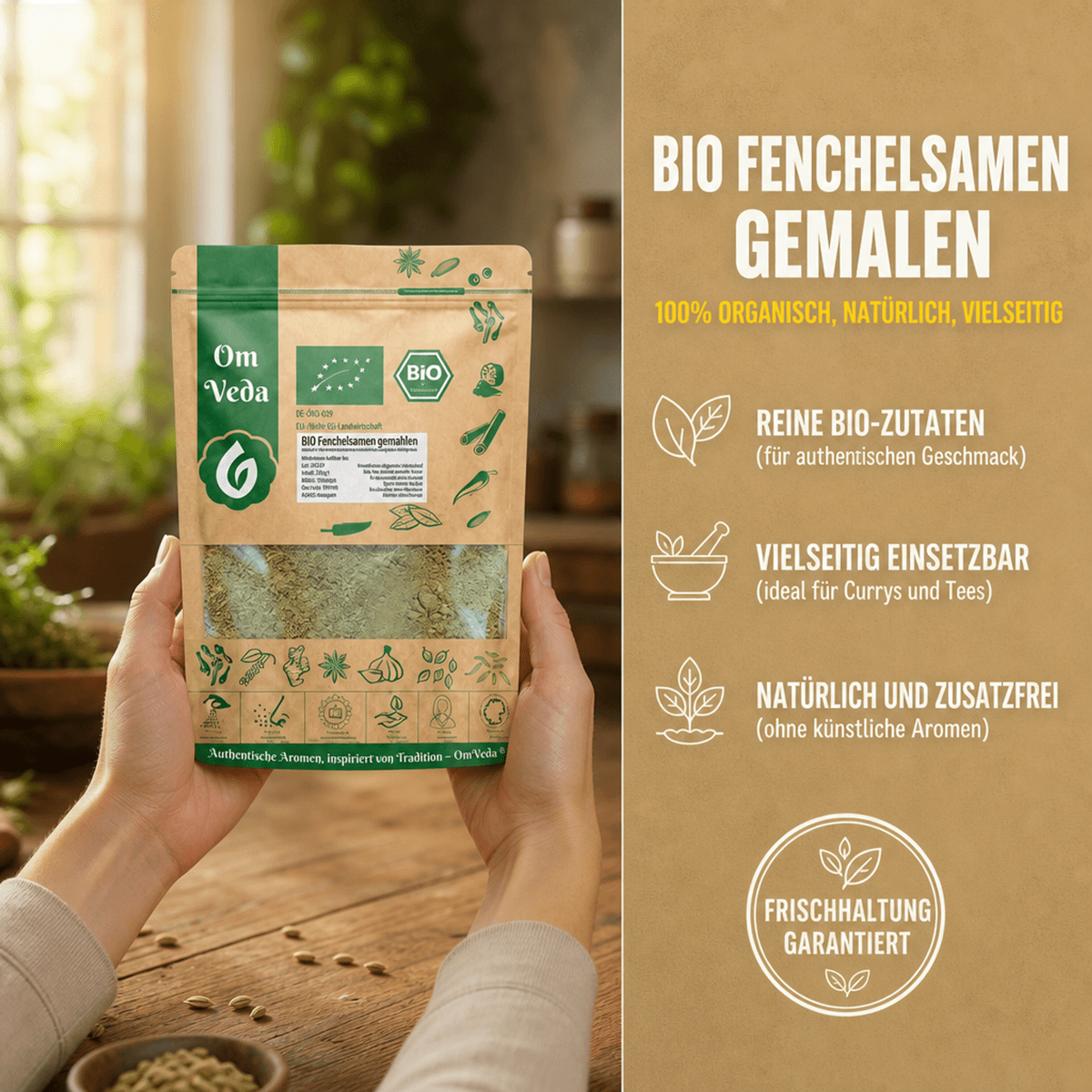 BIO Fenchel Gemahlen 16 Fenchel Samen gemahlen