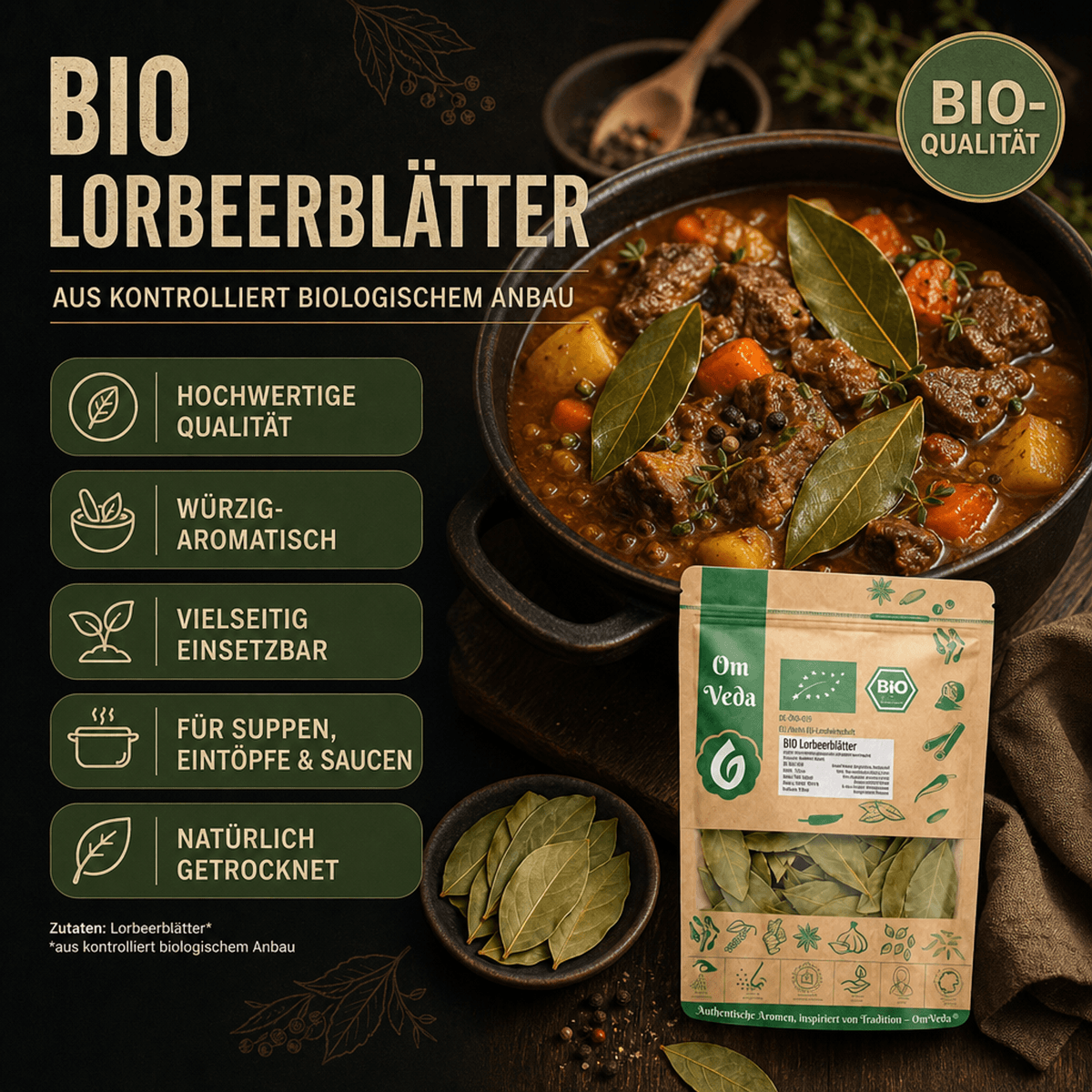 BIO Lorbeerblätter 17 Lorbeerblätter