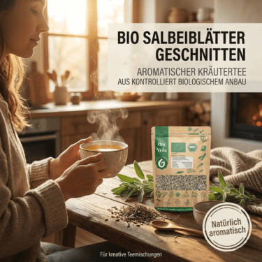 Salbeiblätter geschnitten