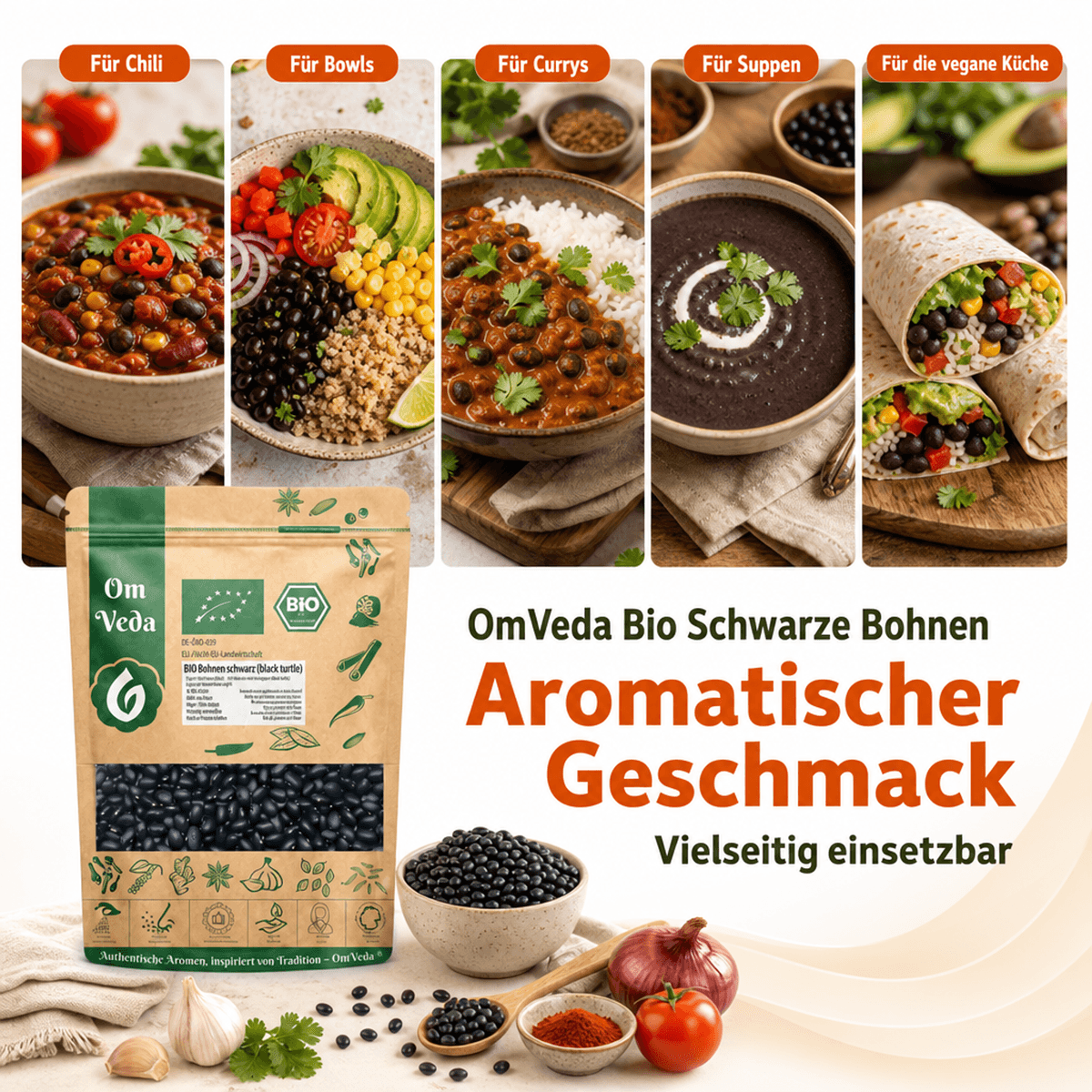 BIO Schwarze Bohnen 19 Schwarze Bohnen