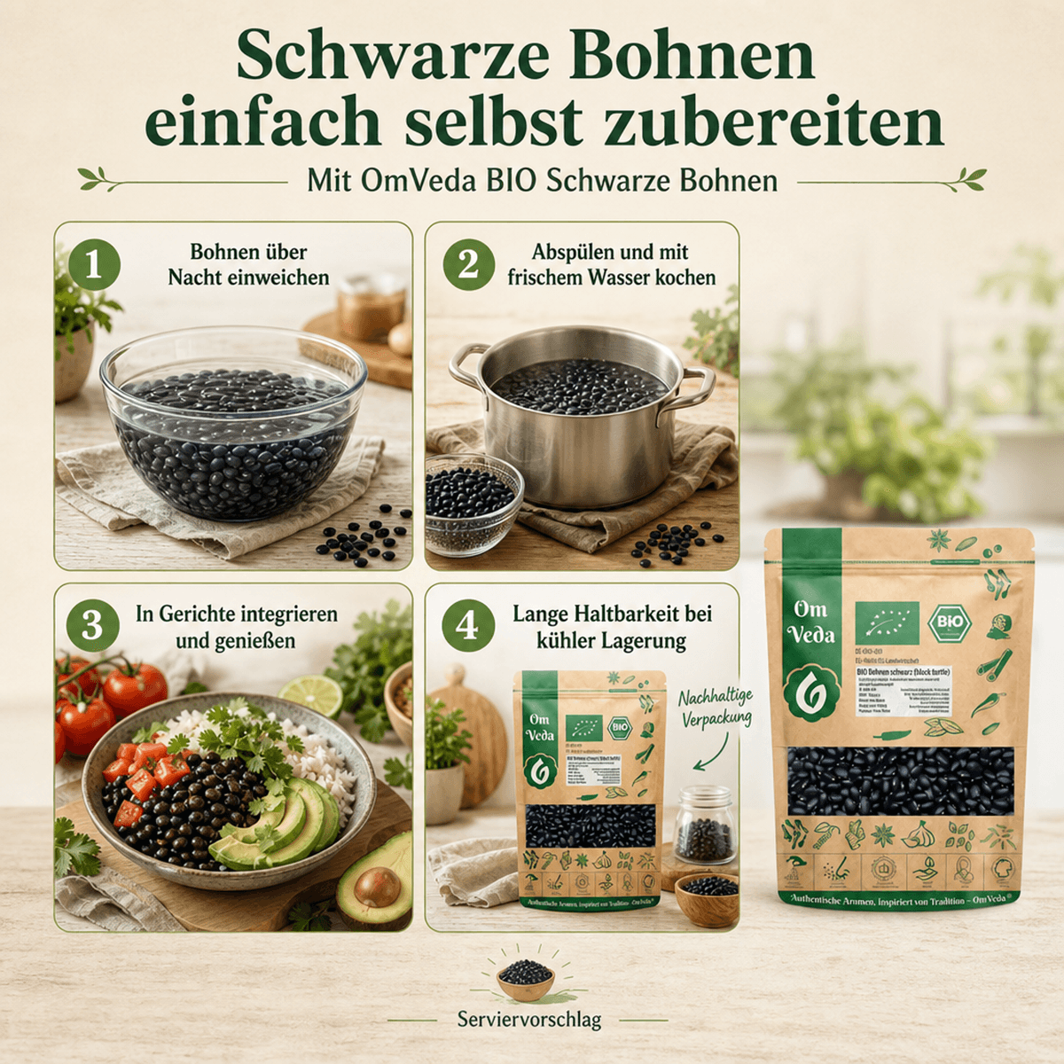 BIO Schwarze Bohnen 7 Schwarze Bohnen