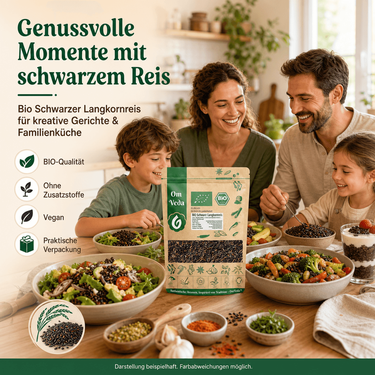 BIO Schwarzer Reis 5 Schwarzer Langkornreis