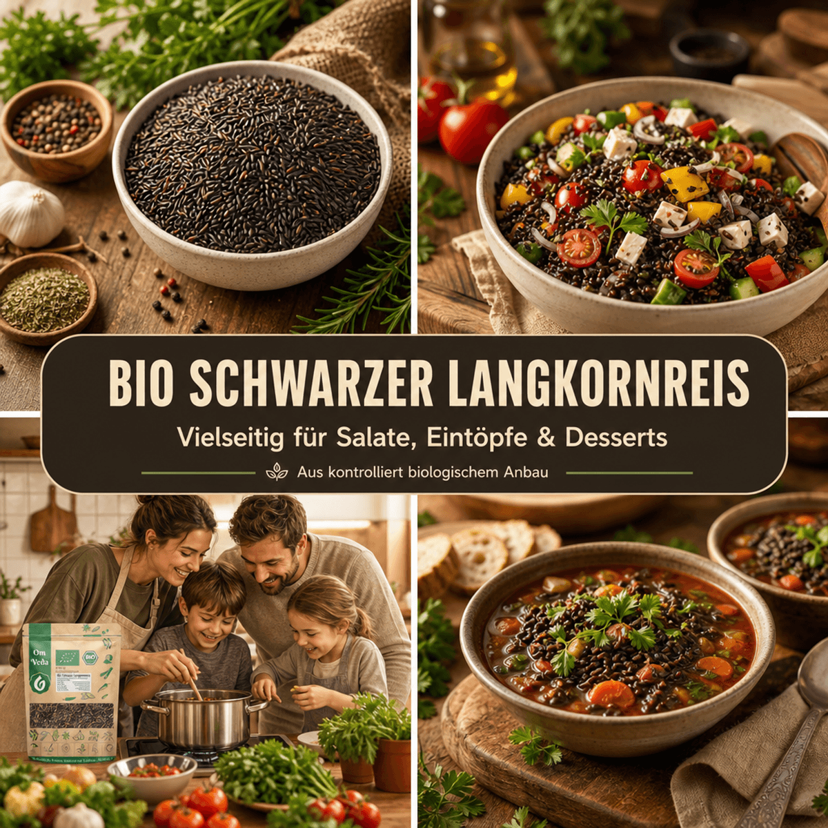 BIO Schwarzer Reis 6 Schwarzer Langkornreis