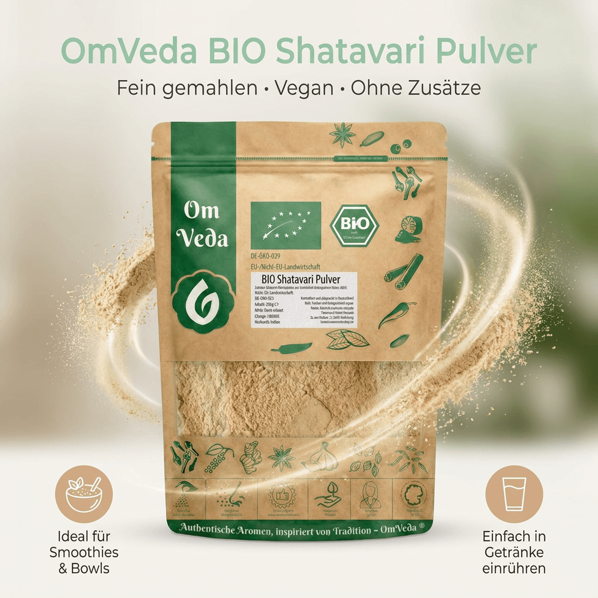BIO Shatavari Pulver 7 Shatavari Pulver