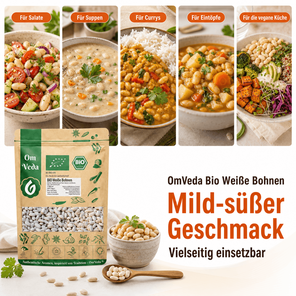 BIO Weiße Bohnen 5 Weiße Bohnen