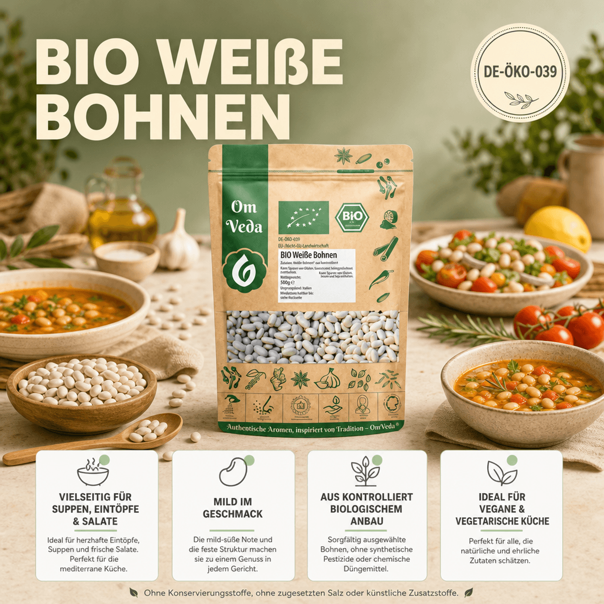 BIO Weiße Bohnen 6 Weiße Bohnen