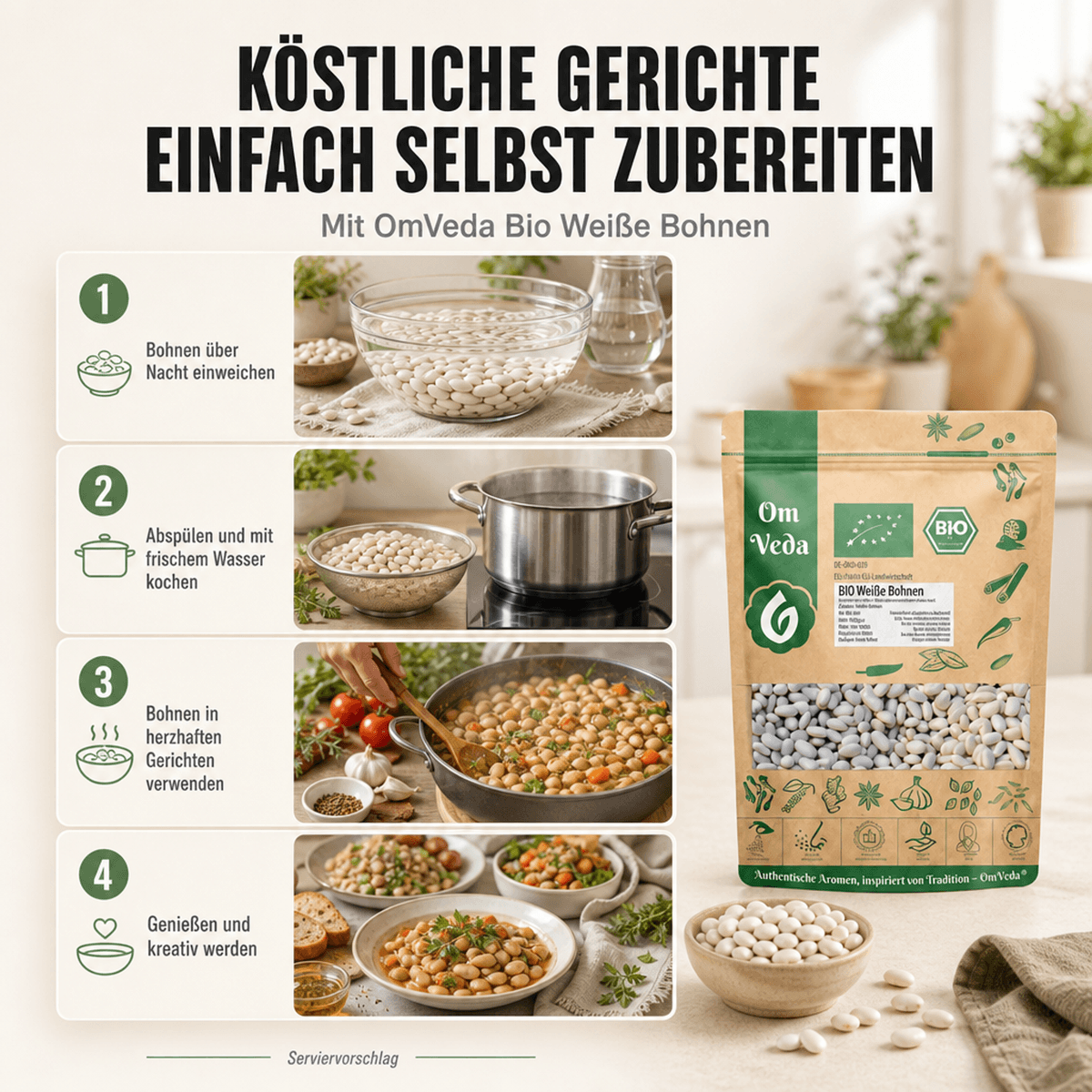 BIO Weiße Bohnen 8 Weiße Bohnen