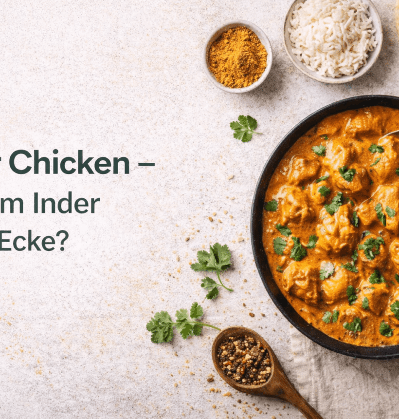Butter Chicken – wie beim Inder um die Ecke? Cremiges indisches Butter Chicken mit Reis und Naan