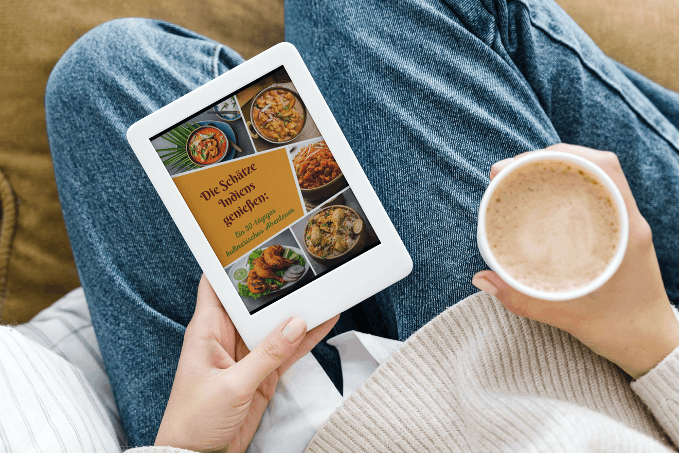 Die Schätze Indiens genießen - Dein 30-tägiges kulinarisches Abenteuer - Kostenloses OmVeda Rezept-E-Book